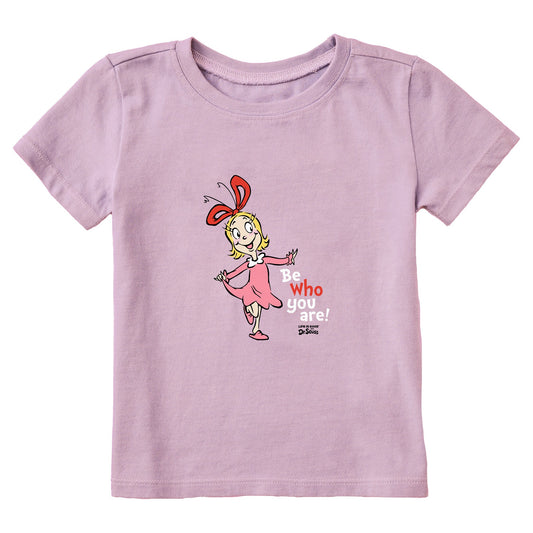 Toddler Be Who You Are Cindy Lou Short Sleeve Toddler Crusher Tee