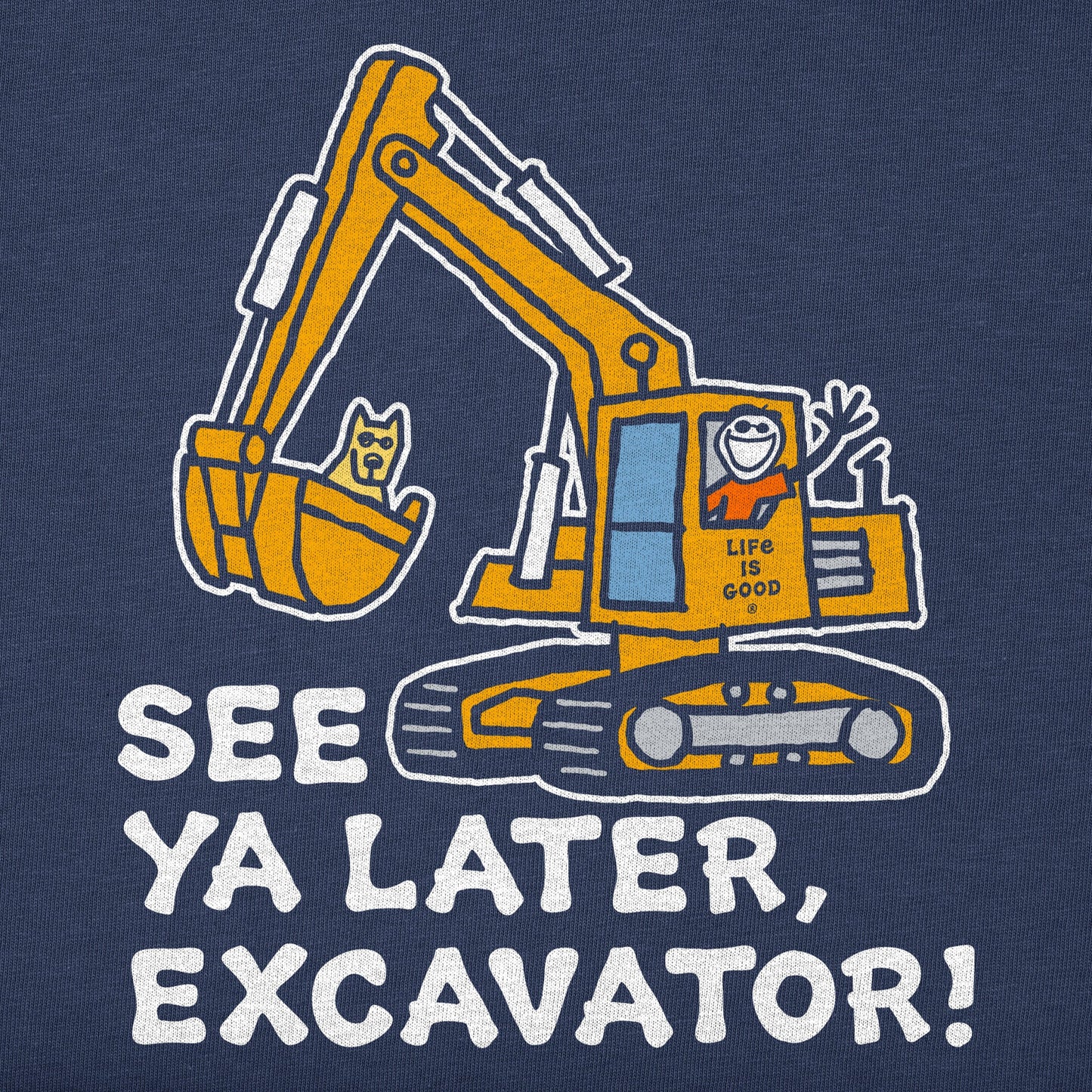 Toddler Jake and Rocket Excavator Short Sleeve Toddler Crusher Tee