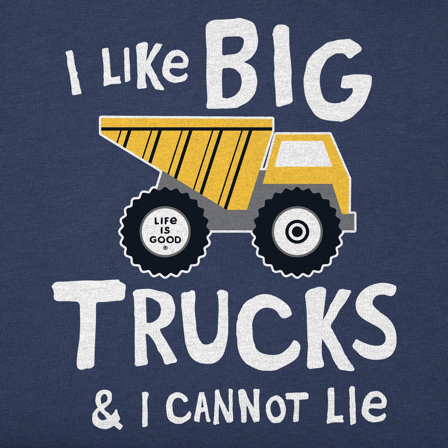 Toddler I Like Big Trucks Short Sleeve Toddler Crusher Tee