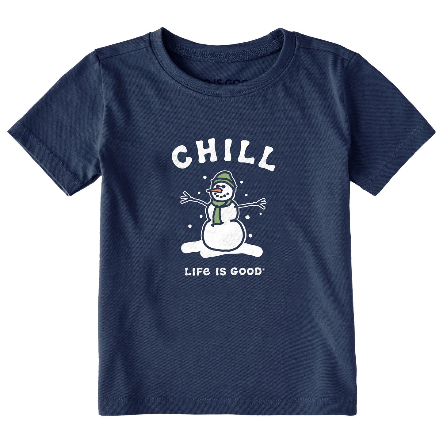 Toddler Chill Snowman Short Sleeve Toddler Crusher Tee