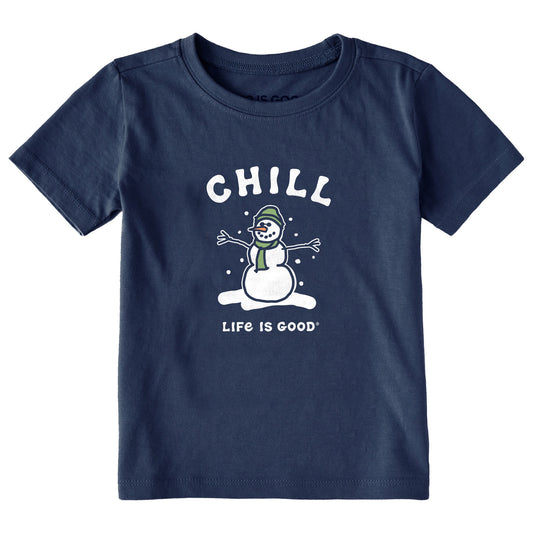 Toddler Chill Snowman Short Sleeve Toddler Crusher Tee