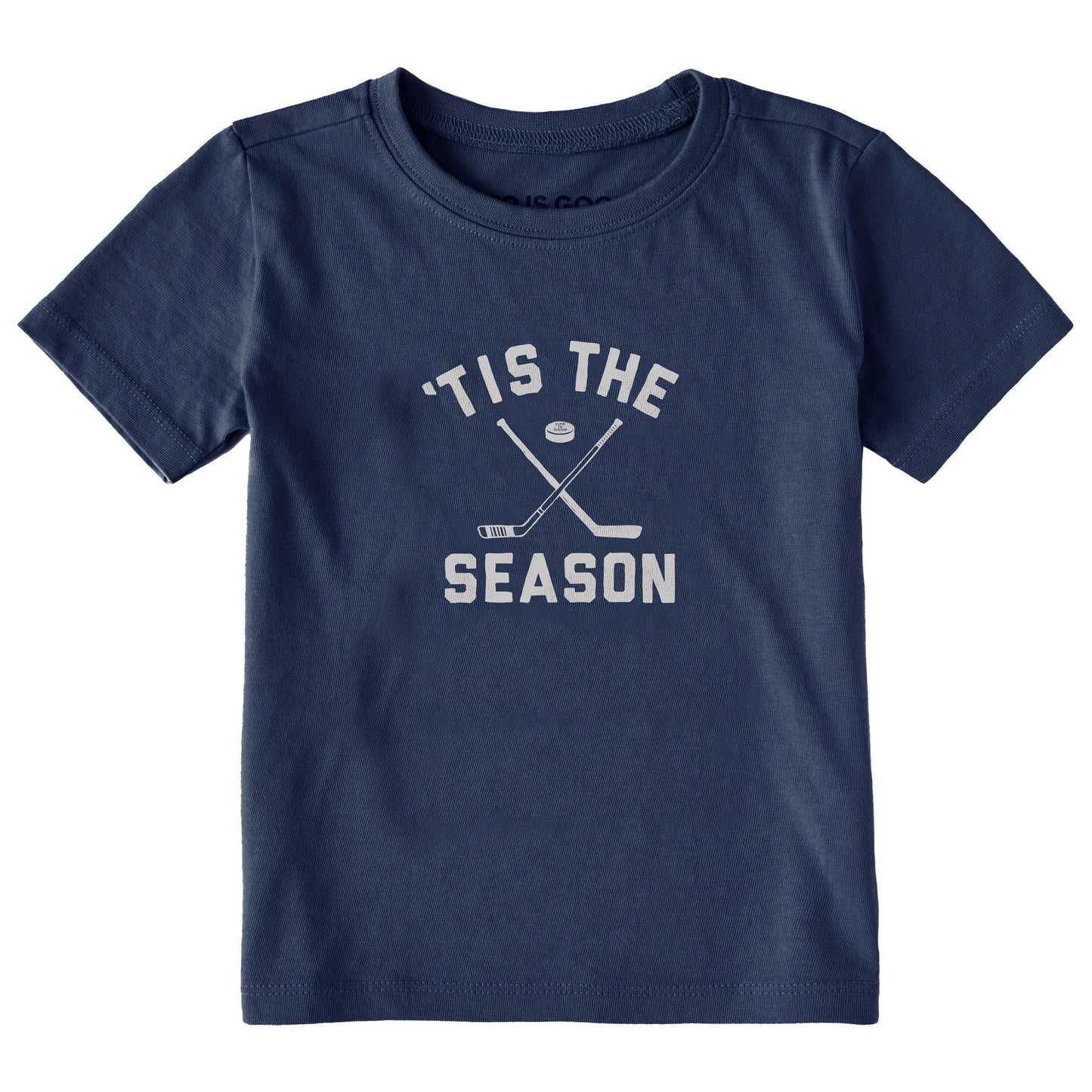 Toddler Tis the Season Hockey Short Sleeve Toddler Crusher Tee