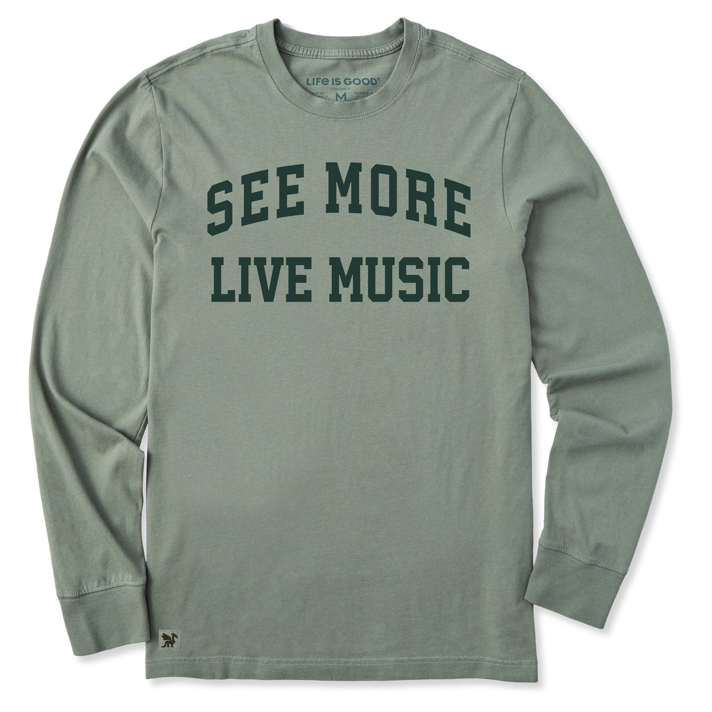 Men's See More Live Music Arch Long Sleeve Crusher Tee