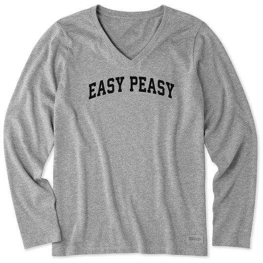 Women's Easy Peasy Arch Long Sleeve Crusher Vee