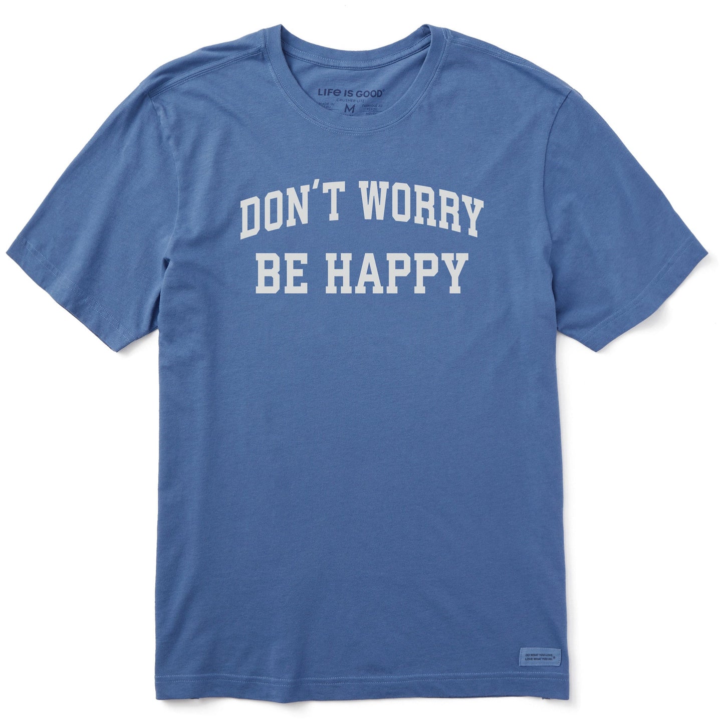 Men's Don't Worry Be Happy Arch Short Sleeve Crusher Tee