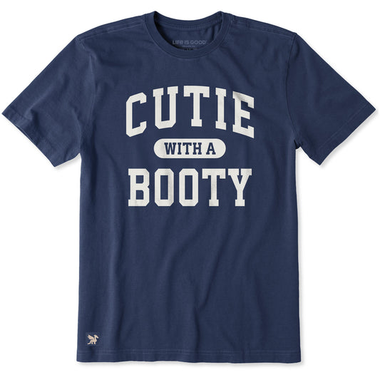 Men's Cutie with a Booty Arch Short Sleeve Crusher Tee