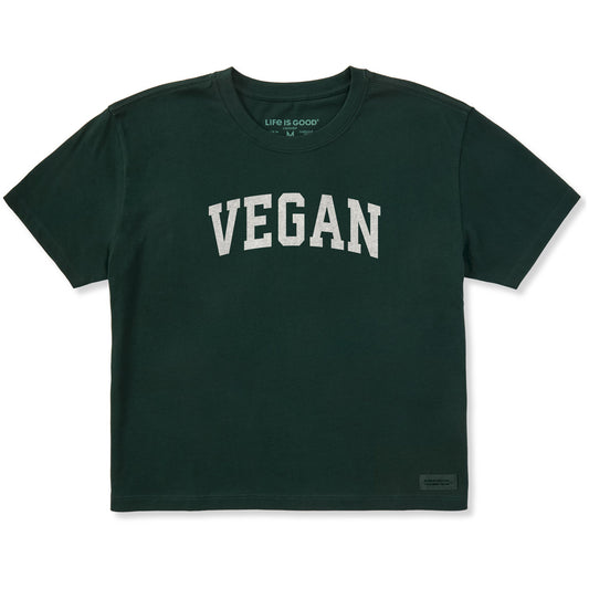 Women's Vegan Arch Short Sleeve Crusher Boxy Tee