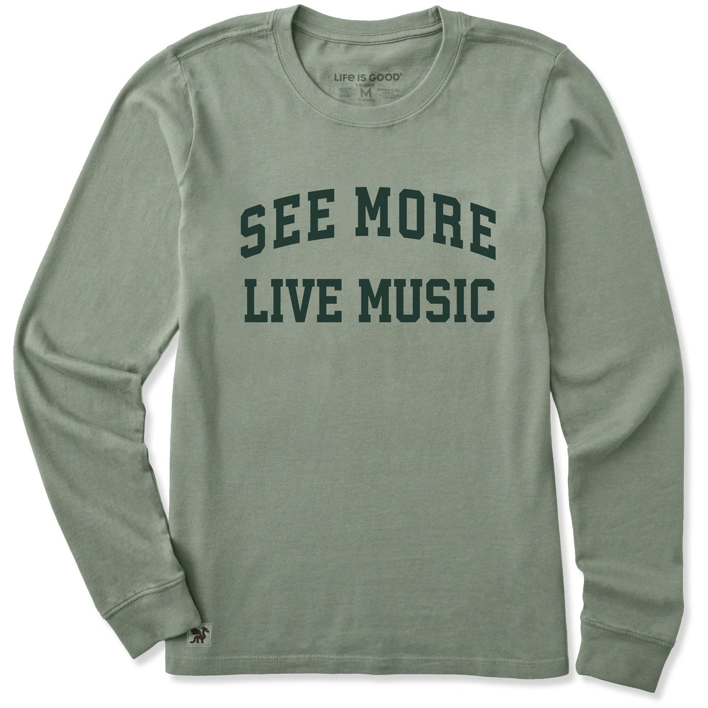 Women's See More Live Music Arch Long Sleeve Crusher Tee