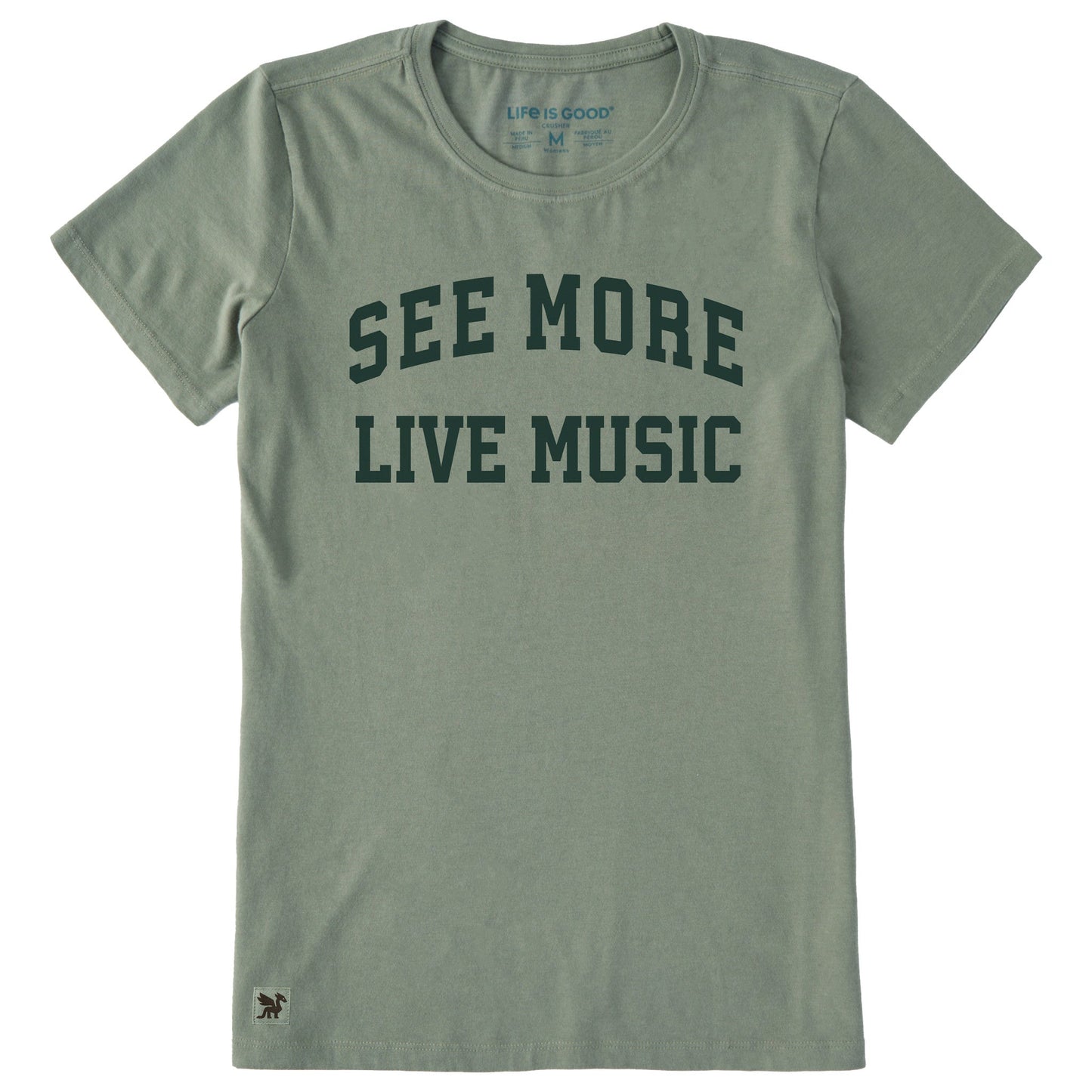 Women's See More Live Music Arch Short Sleeve Crusher Tee