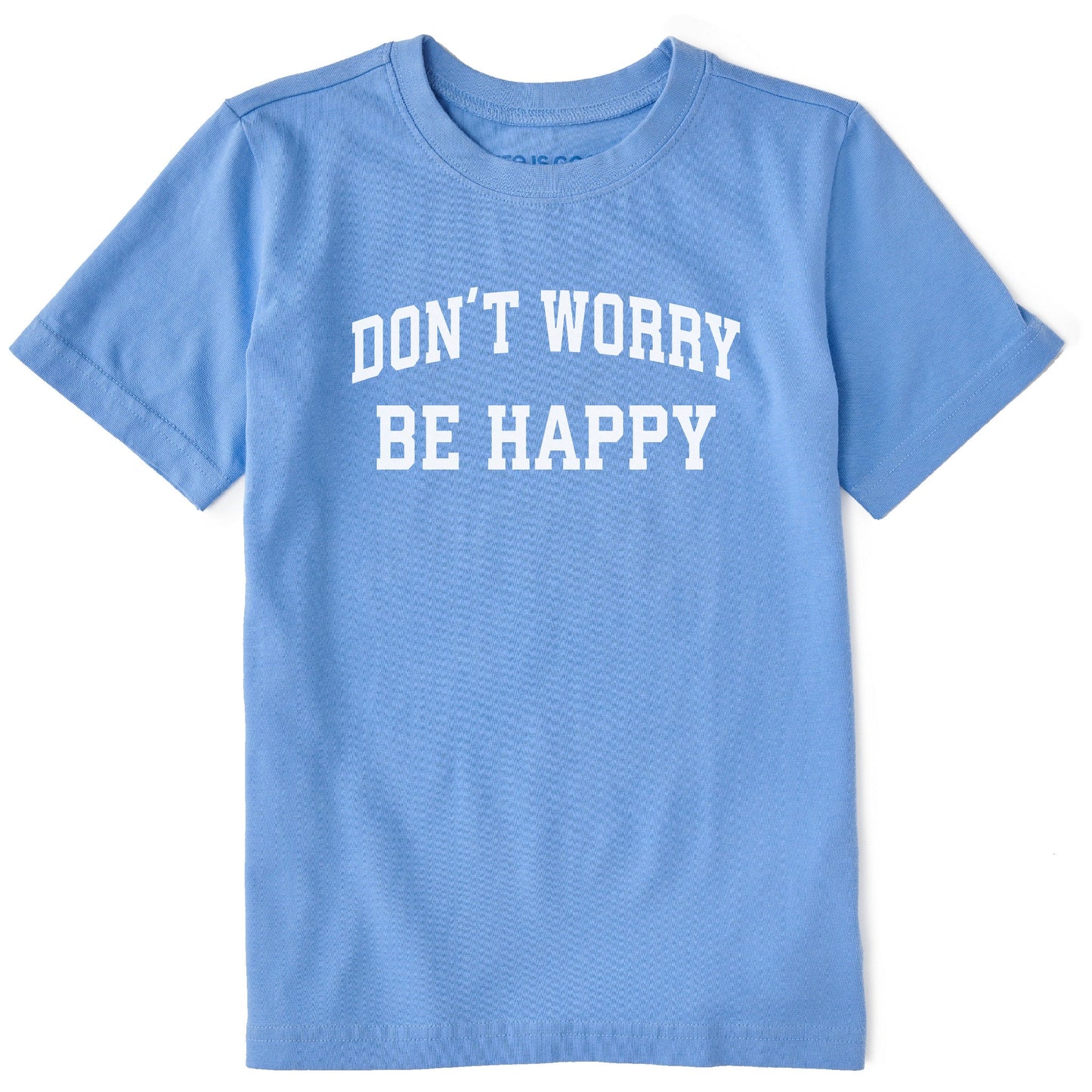 Kids Don't Worry Be Happy Arch Short Sleeve Crusher Tee