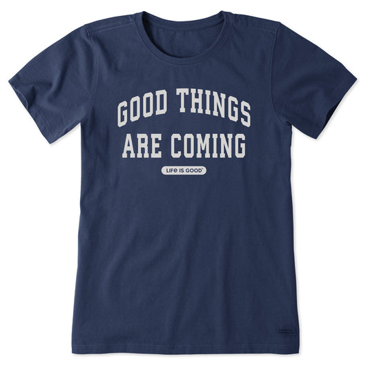 Women's Good Things are Coming Arch Short Sleeve Crusher Tee