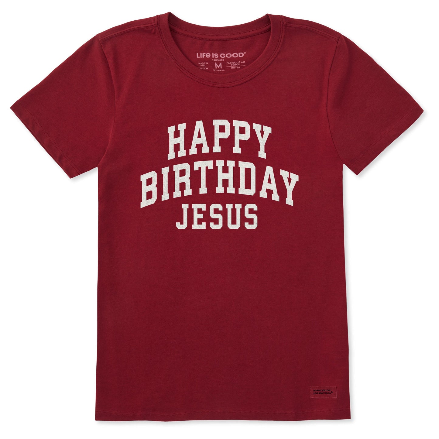 Women's Happy Birthday Jesus Arch Short Sleeve Crusher Tee