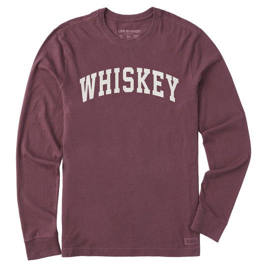 Men's Whiskey Arch Long Sleeve Crusher Tee