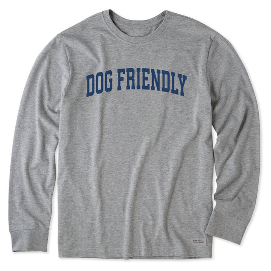 Men's Dog Friendly Arch Long Sleeve Crusher Tee
