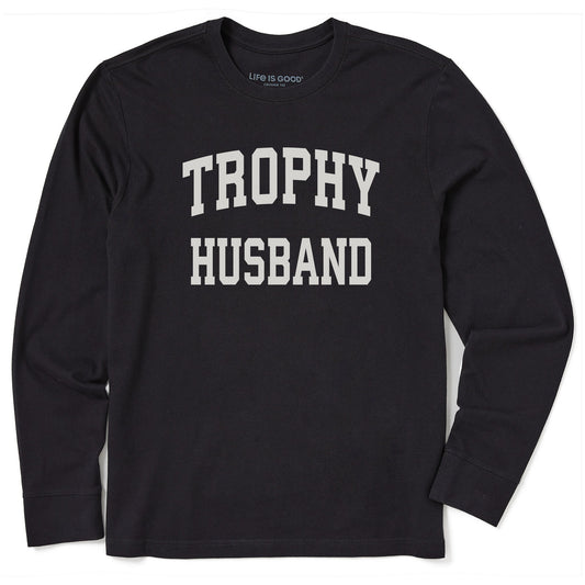 Men's Trophy Husband Arch Long Sleeve Crusher Tee