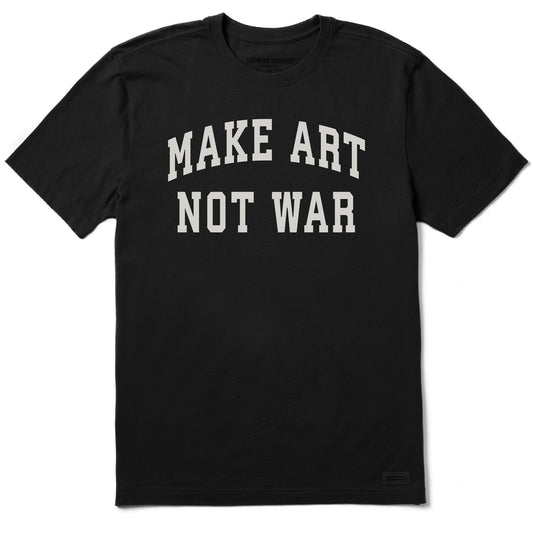 Men's Make Art Not War Arch Short Sleeve Crusher Tee
