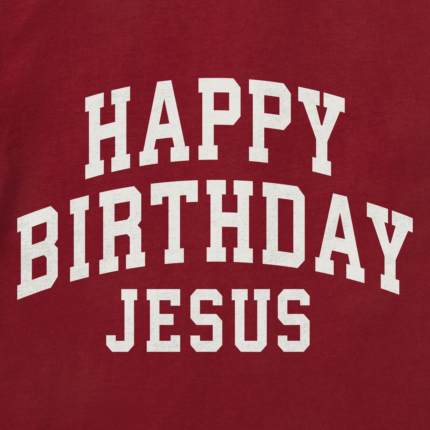 Men's Happy Birthday Jesus Arch Short Sleeve Crusher Tee