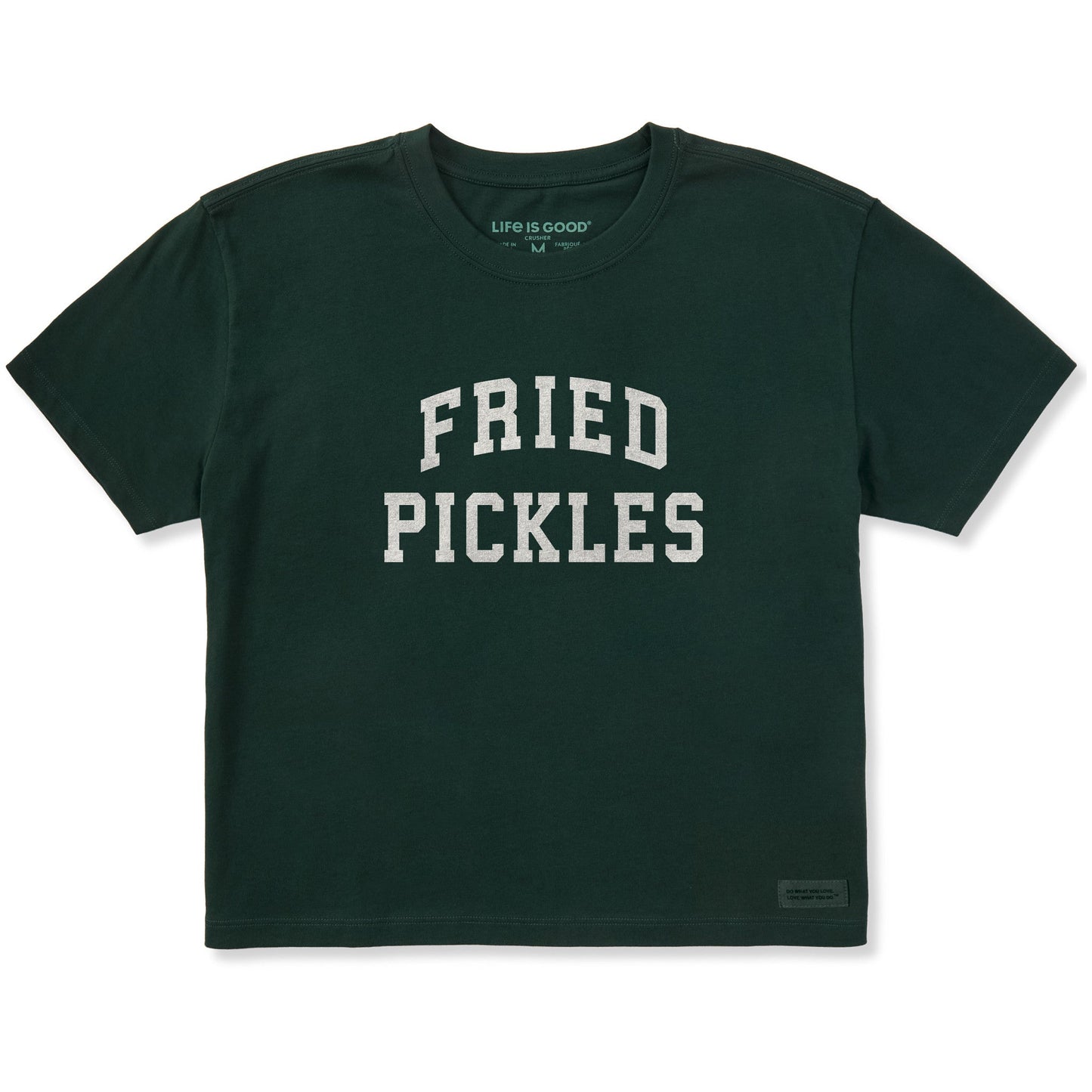 Women's Fried Pickles Arch Short Sleeve Crusher Boxy Tee