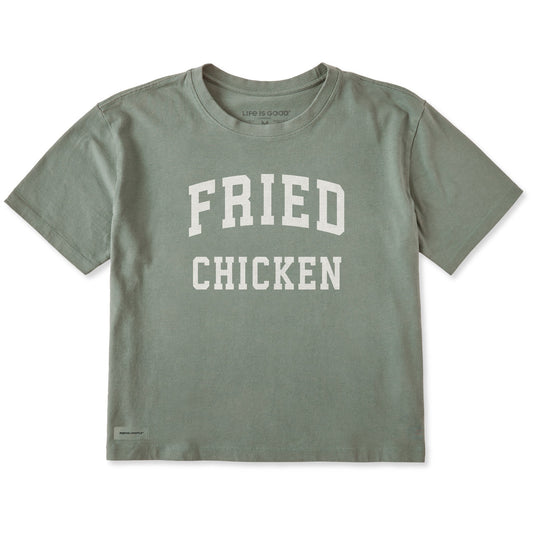 Women's Fried Chicken Arch Short Sleeve Crusher Boxy Tee
