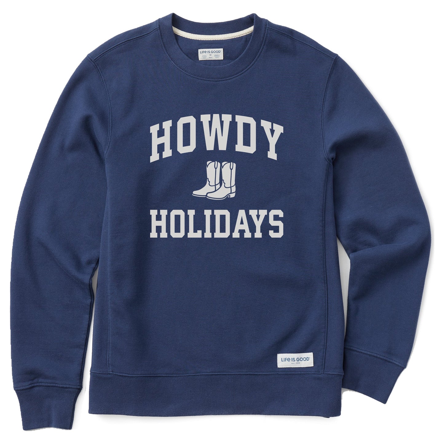 Men's Howdy Holidays Arch Simply True Fleece Crew