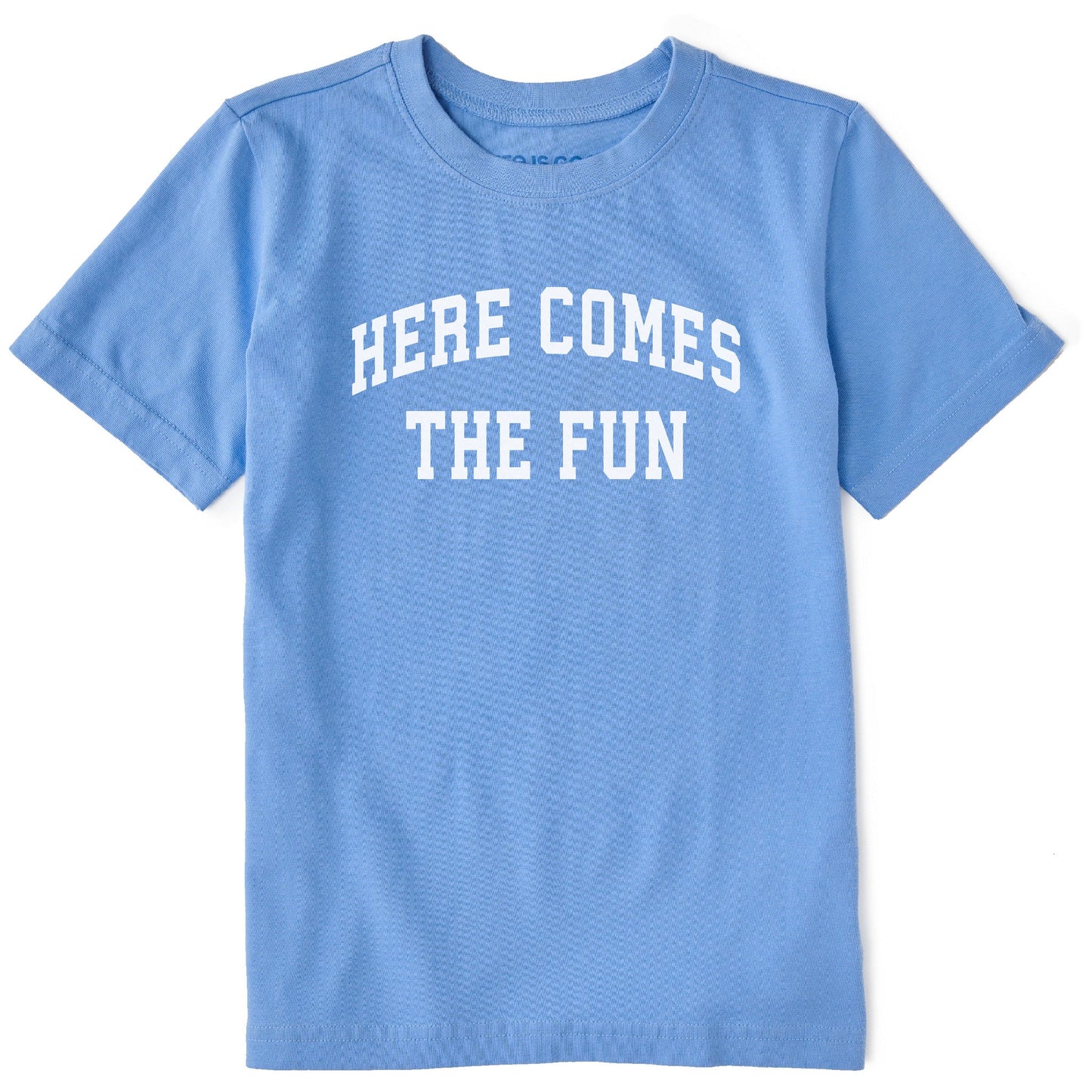 Kids Here Comes the Fun Arch Short Sleeve Crusher Tee