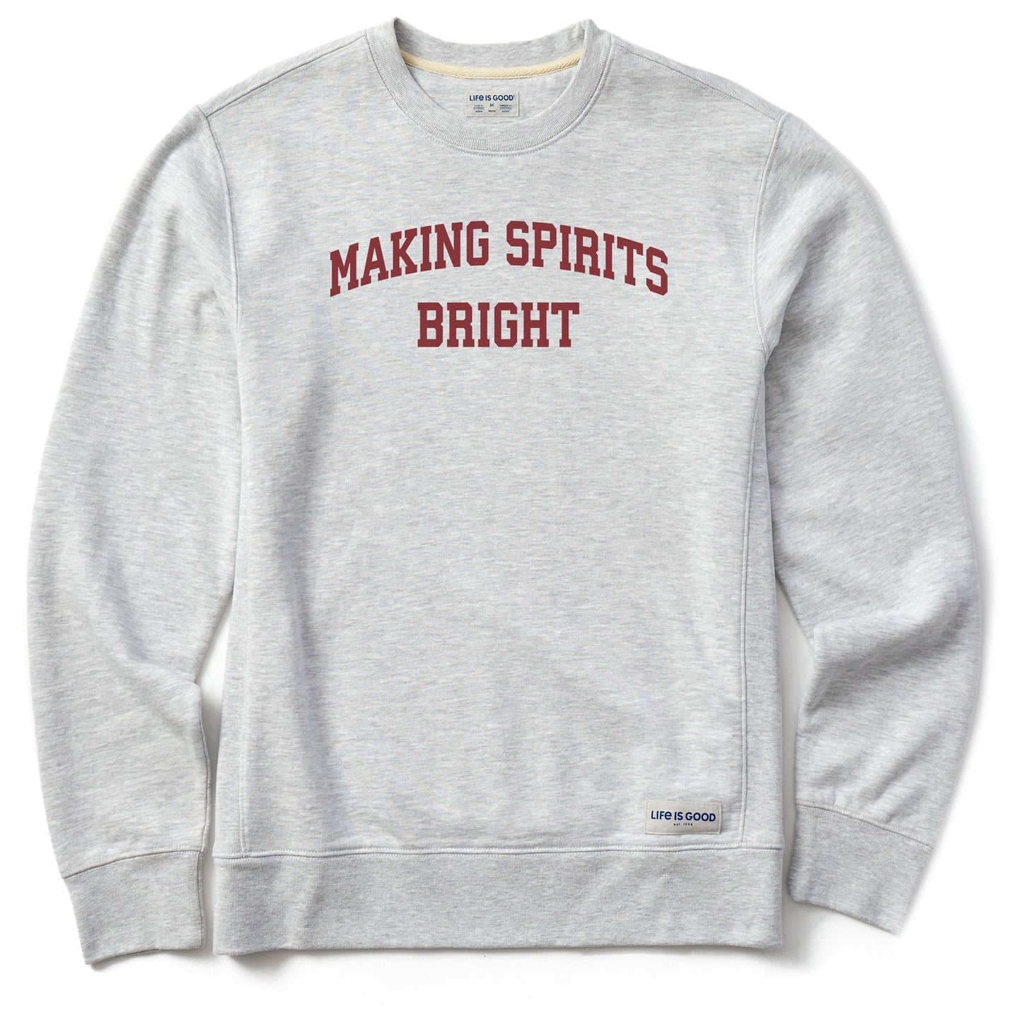 Men's Making Spirits Bright Arch Simply True Fleece Crew