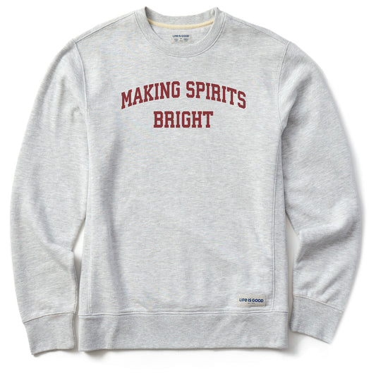 Men's Making Spirits Bright Arch Simply True Fleece Crew