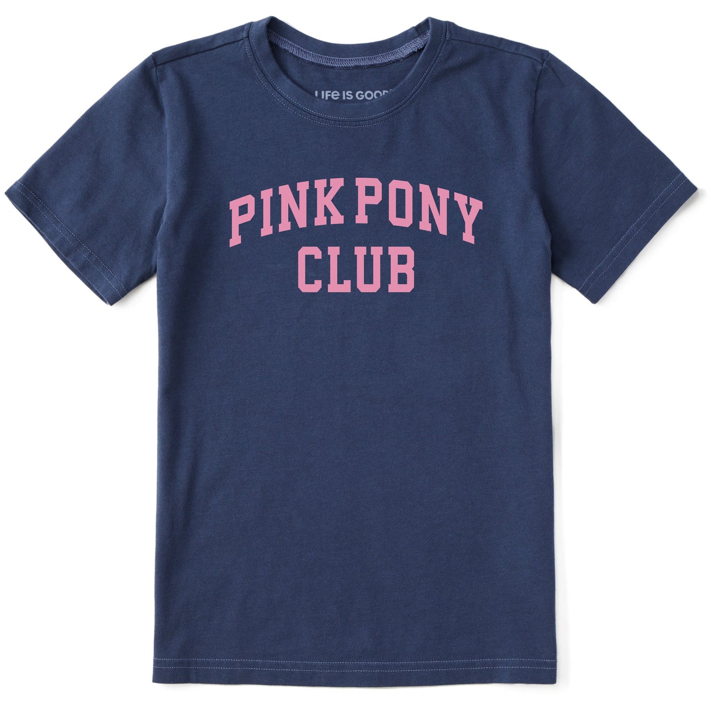 Kids Pink Pony Club Arch Short Sleeve Crusher Tee