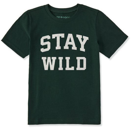 Kids Stay Wild Arch Short Sleeve Crusher Tee