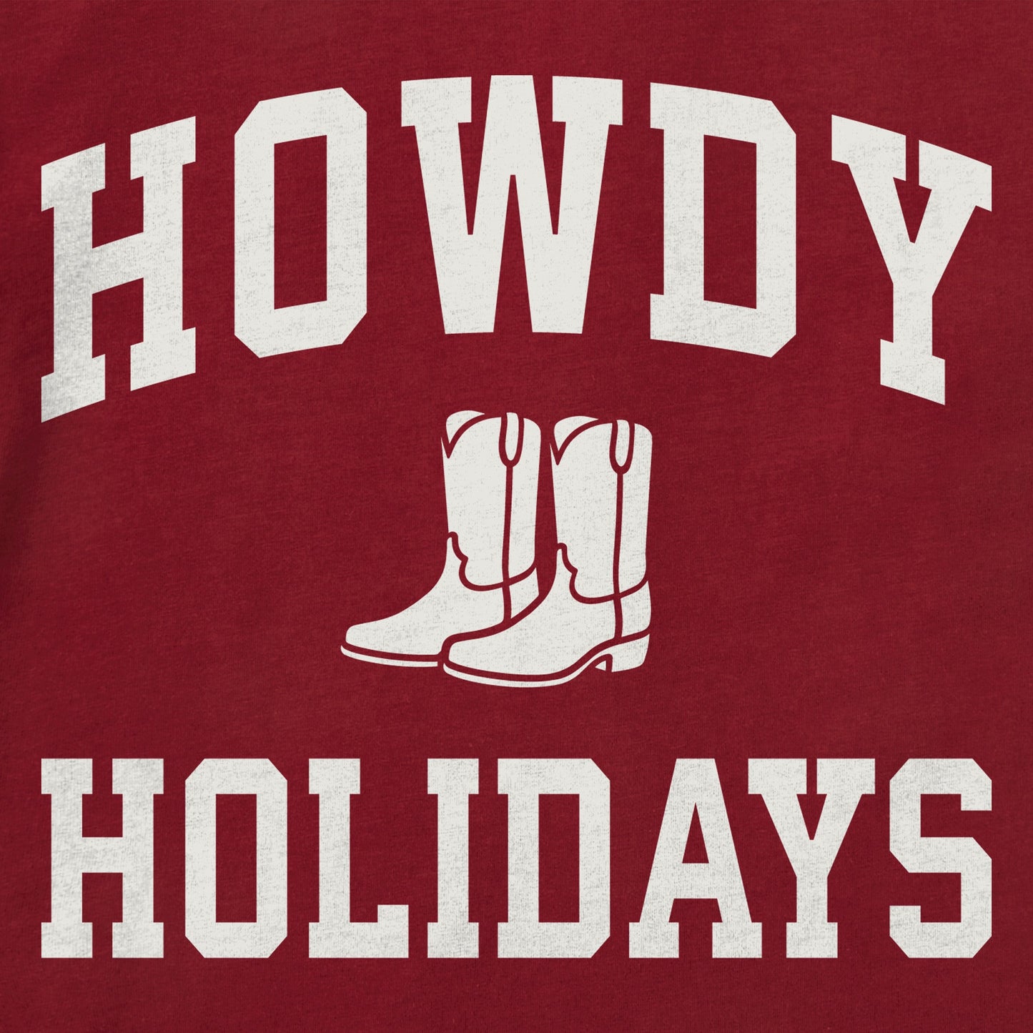 Toddler Howdy Holidays Arch Short Sleeve Crusher Tee