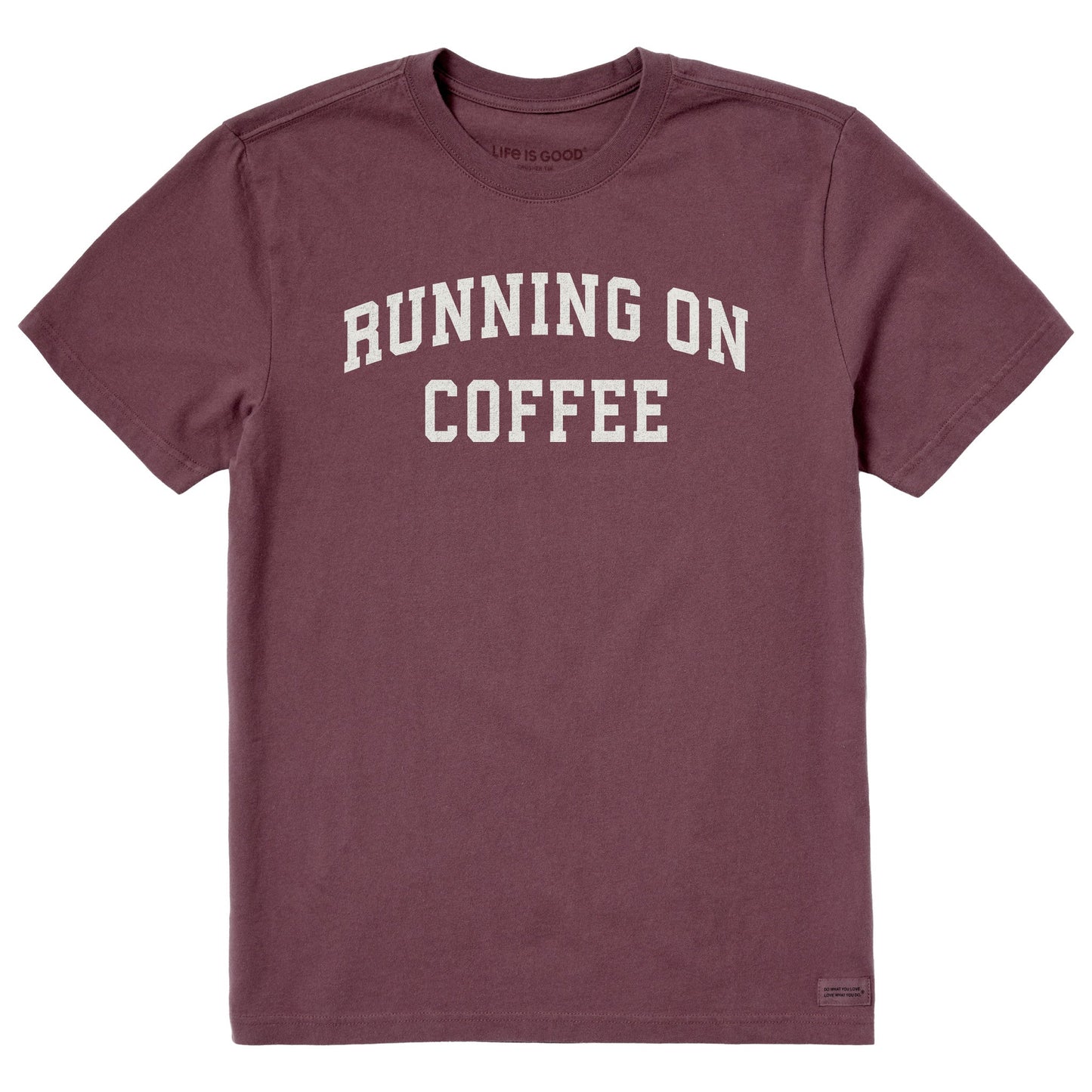 Men's Running on Coffee Arch Short Sleeve Crusher Tee