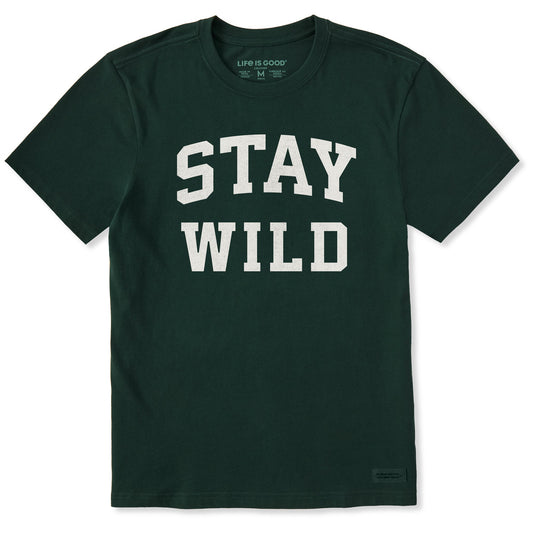 Men's Stay Wild Arch Short Sleeve Crusher Tee
