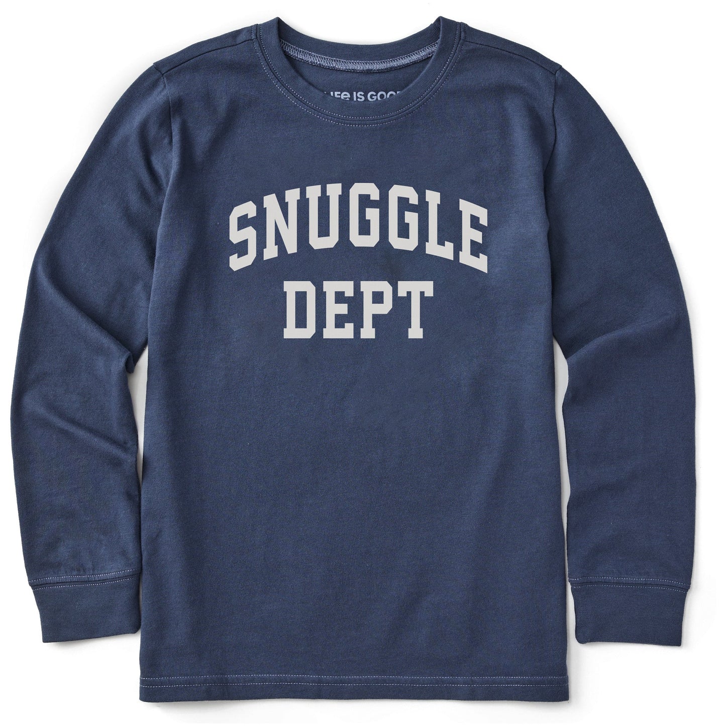Kids Snuggle Dept Arch Long Sleeve Crusher Tee