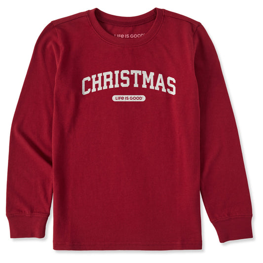 Kids Christmas Arch Long Sleeve Crusher Tee