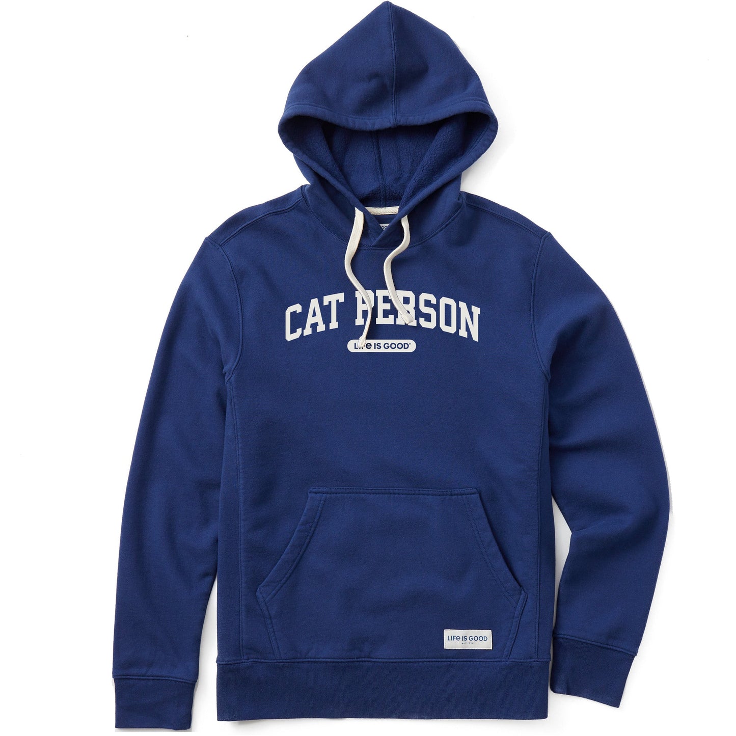 Men's A Cat Person Arch Simply True Fleece Hoodie