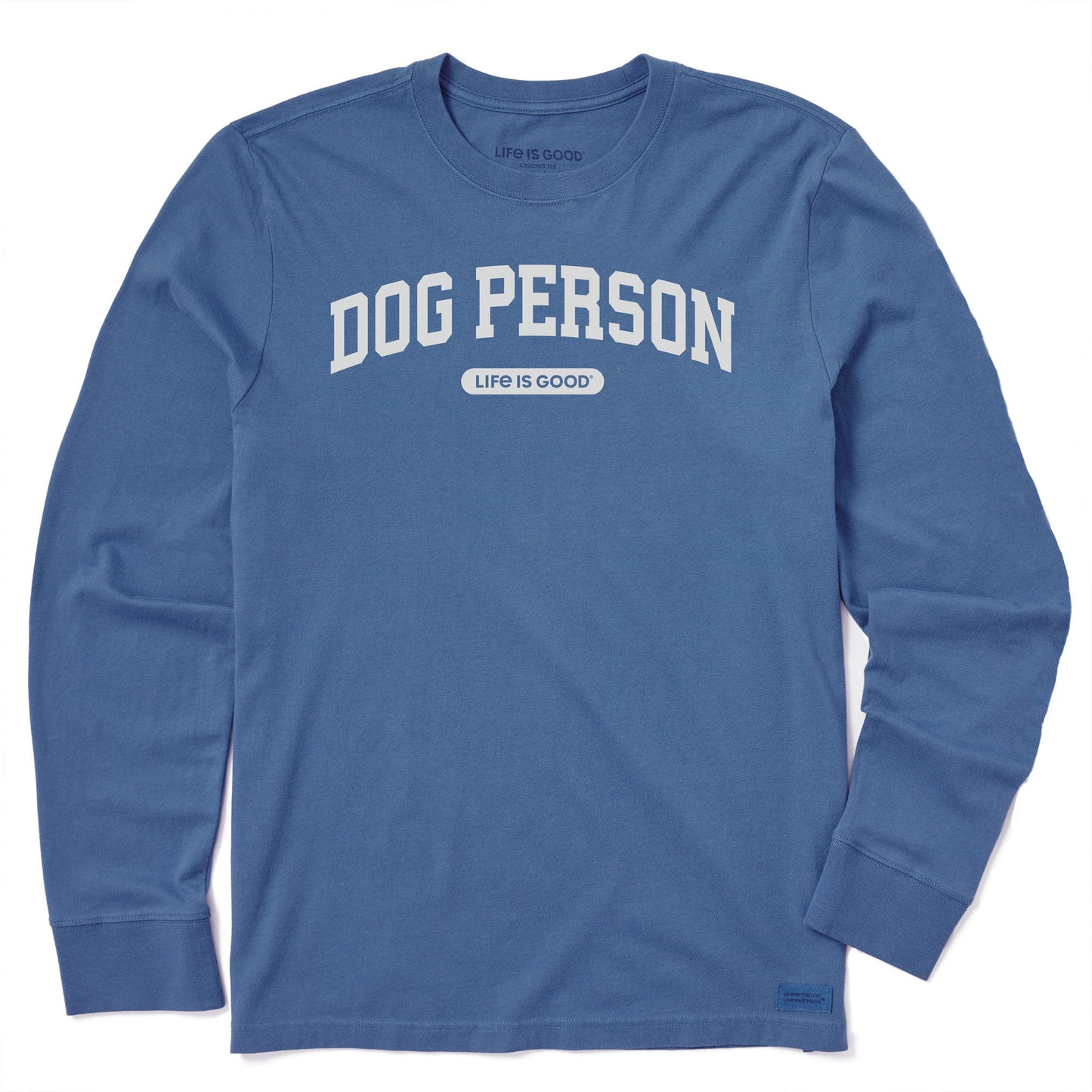 Men's Dog Person Arch Long Sleeve Crusher Tee