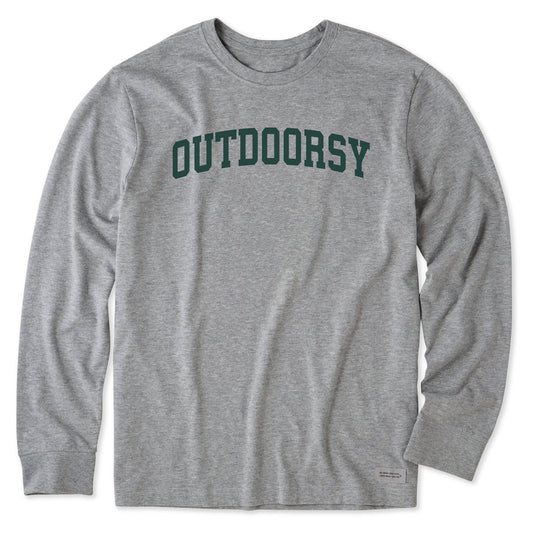 Men's Outdoorsy Arch Long Sleeve Crusher Tee