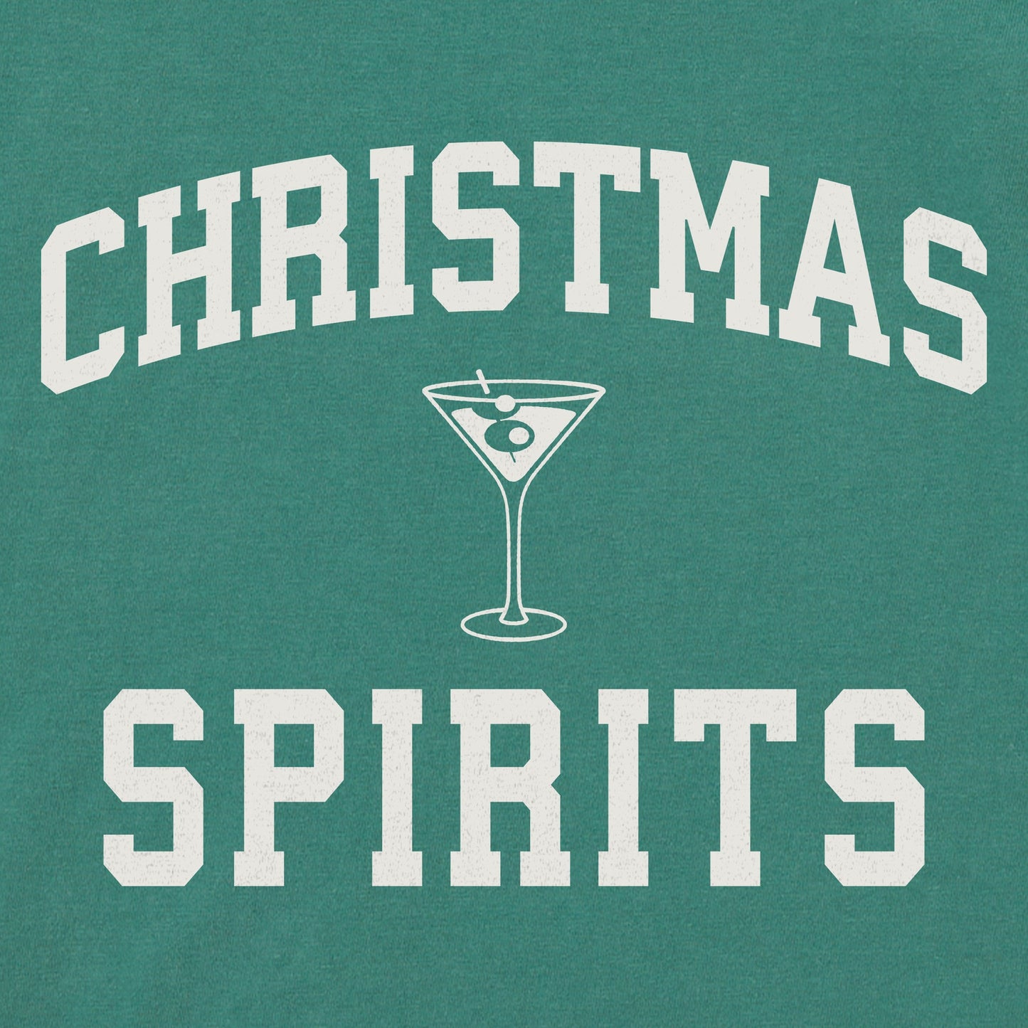 Women's Christmas Spirits Arch Long Sleeve Crusher Boxy Tee