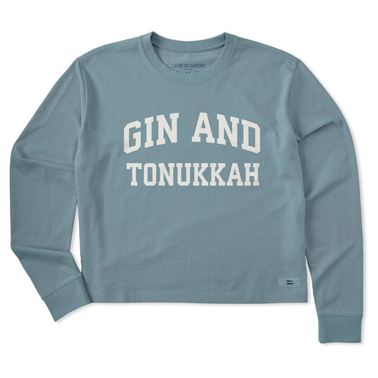 Women's Gin and Tonukkah Arch Long Sleeve Crusher Boxy Tee