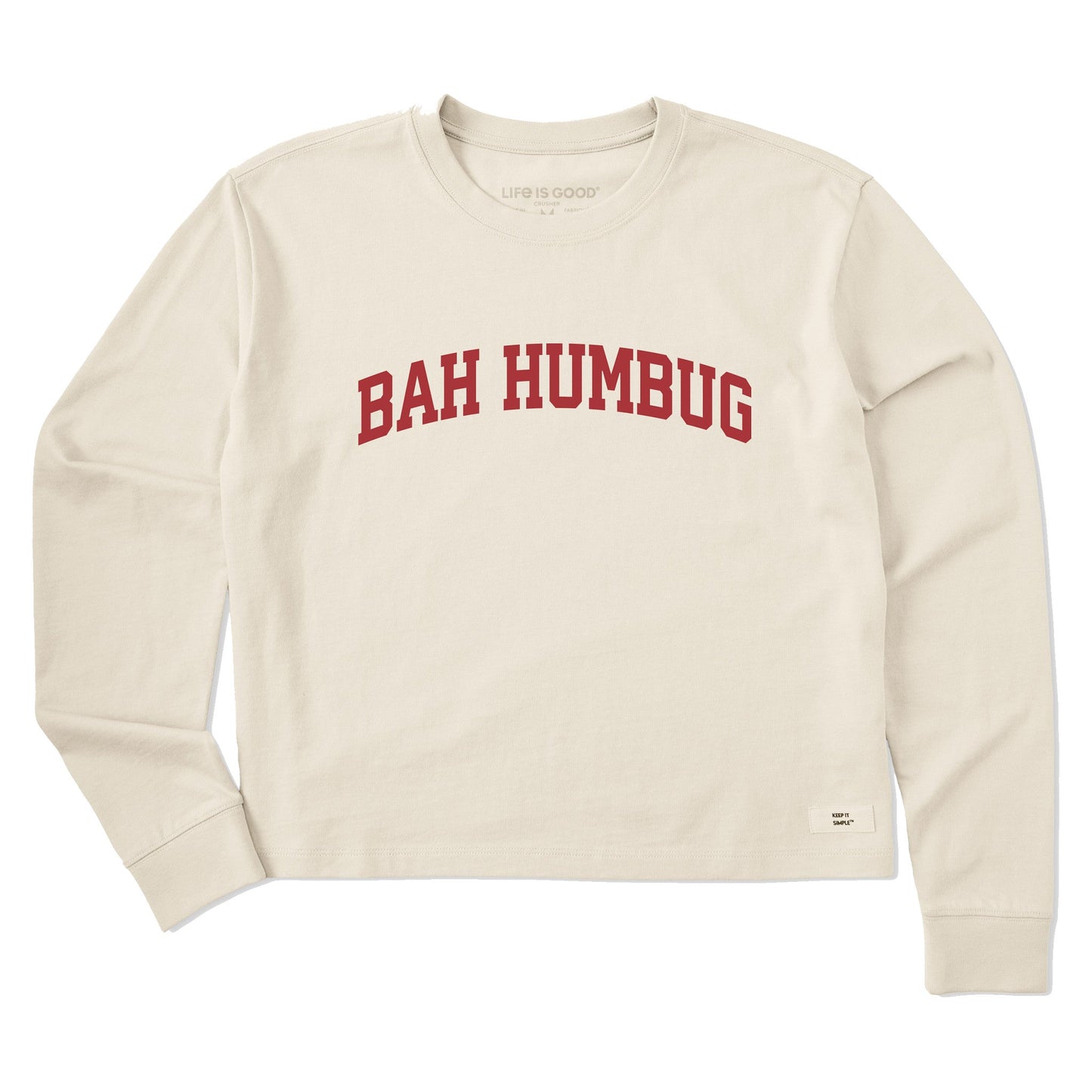 Women's Bah Humbug Arch Long Sleeve Crusher Boxy Tee