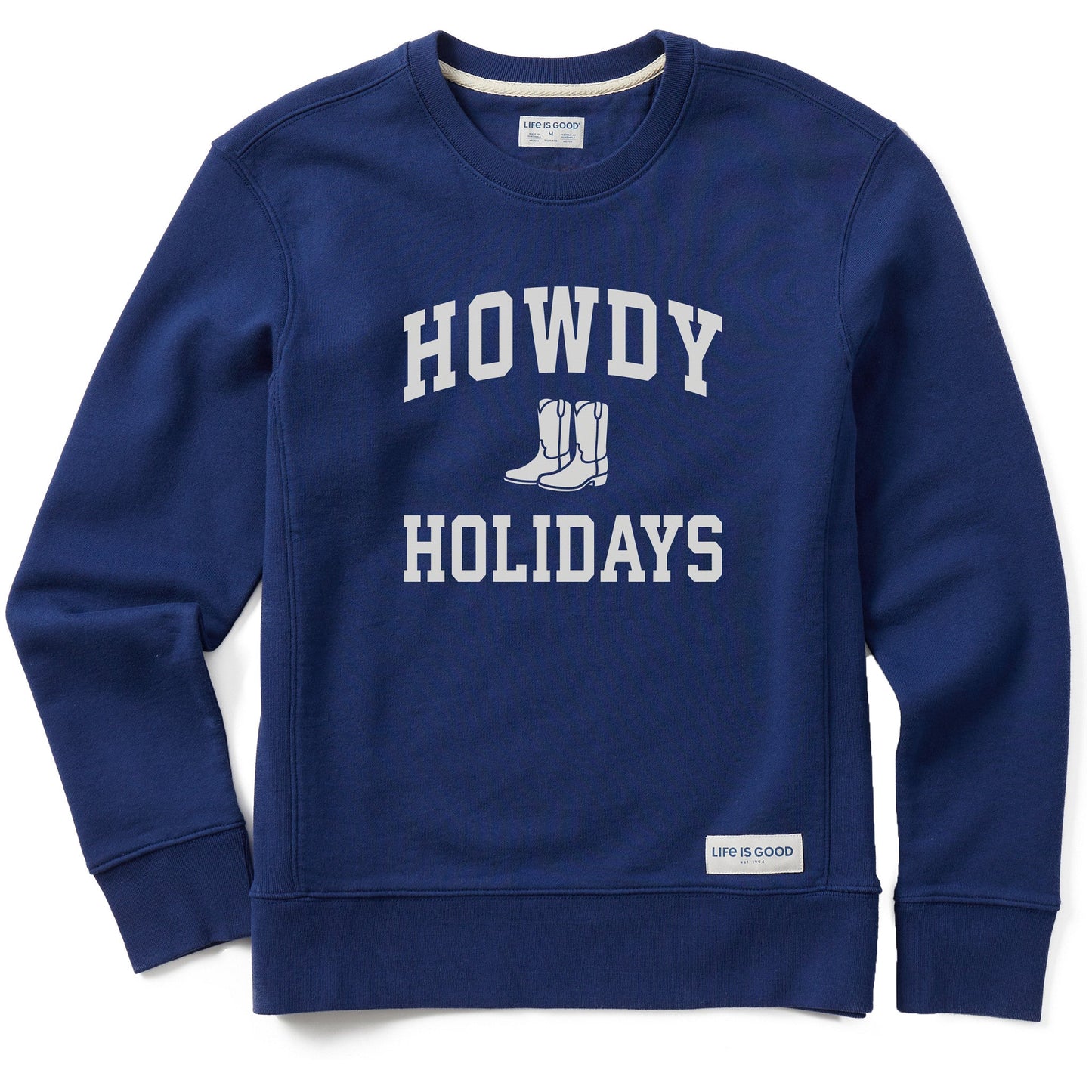 Women's Howdy Holidays Arch Simply True Fleece Crew
