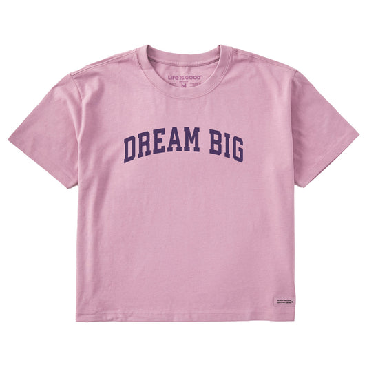 Women's Dream Big Arch Short Sleeve Crusher Boxy Tee