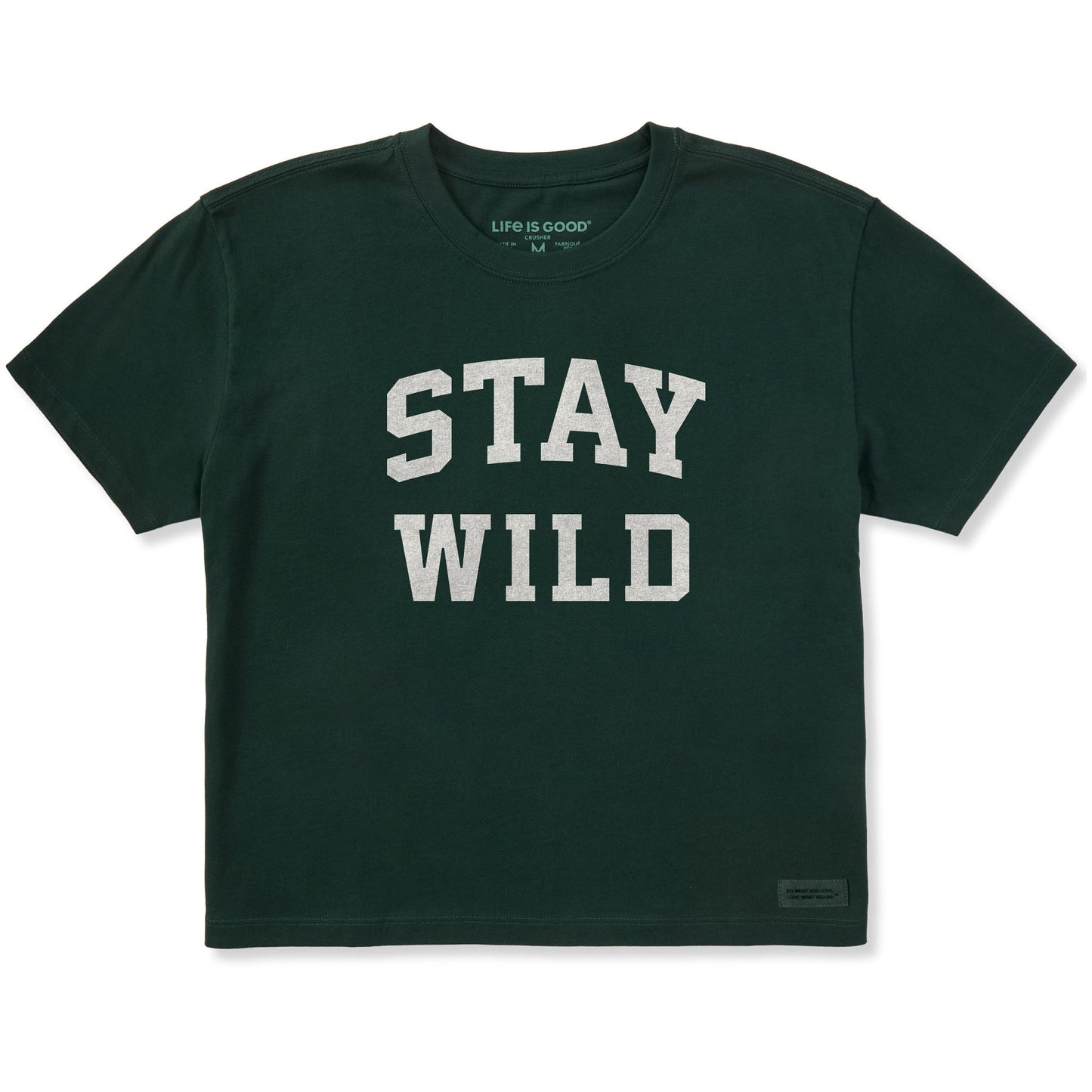 Women's Stay Wild Arch Short Sleeve Crusher Boxy Tee