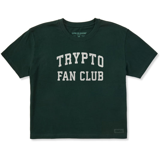 Women's Trypto Fan Club Arch Short Sleeve Crusher Boxy Tee
