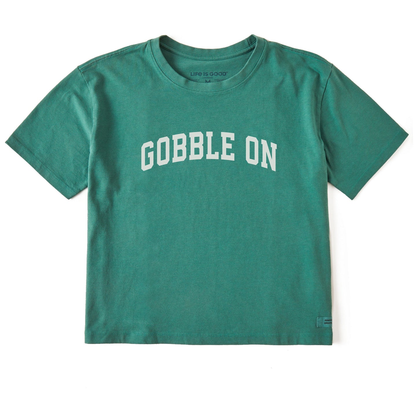 Women's Gobble On Arch Short Sleeve Crusher Boxy Tee