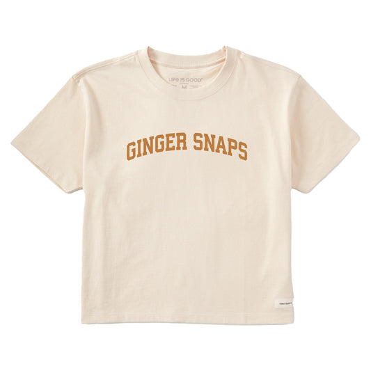 Women's Ginger Snaps Arch Short Sleeve Crusher Boxy Tee
