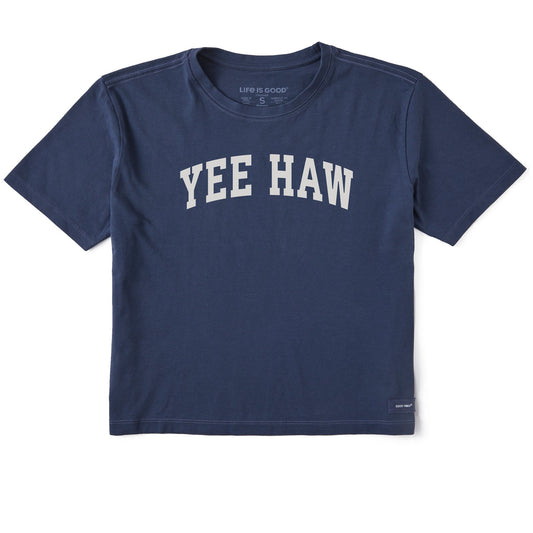 Women's Yee Haw Arch Short Sleeve Crusher Boxy Tee