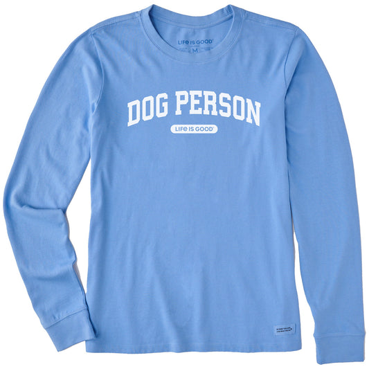 Women's Dog Person Arch Long Sleeve Crusher Tee
