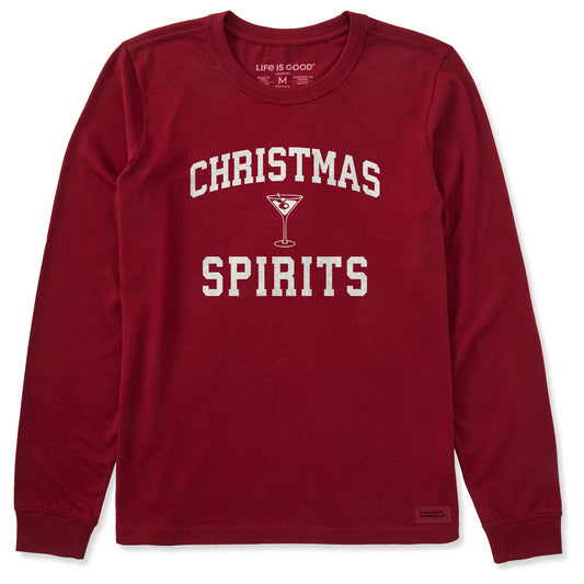 Women's Christmas Spirits Arch Long Sleeve Crusher Tee