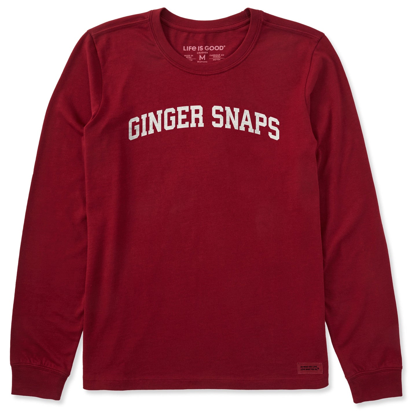 Women's Ginger Snaps Arch Long Sleeve Crusher Tee